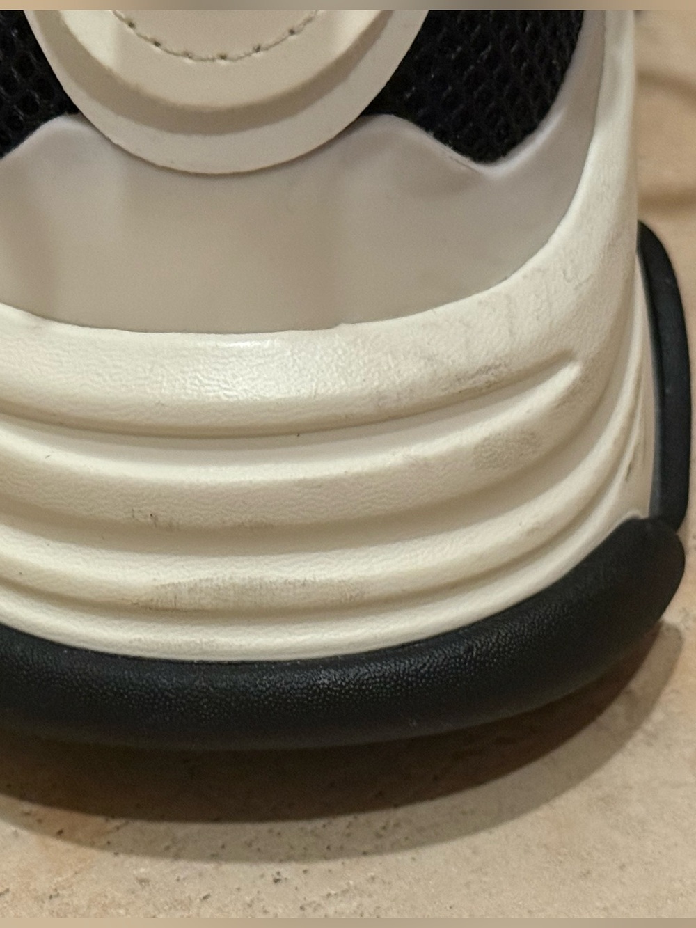Steve Madden Possession Platform Sneakers Women’s Size 9 Black White Tan EUC - Picture 11 of 16